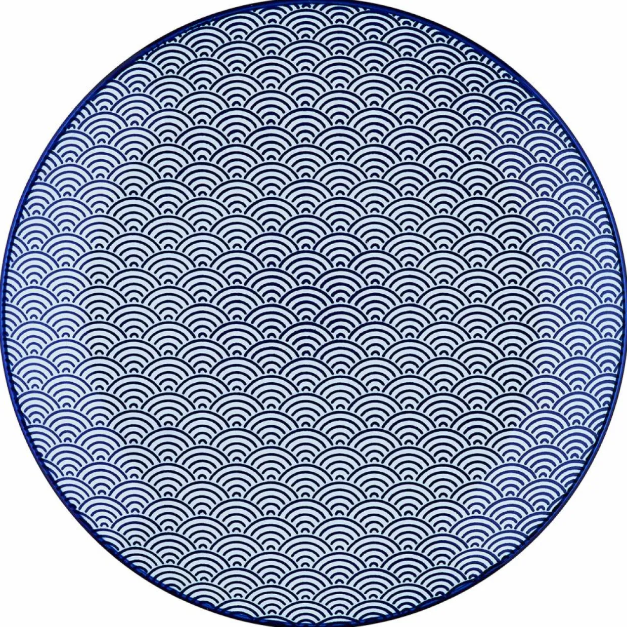 6 Assiettes à dessert Pattern Dark blue bleu foncé - D.21 cm-Bjorn Clearance