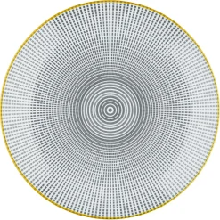 6 Assiettes à dessert Pattern Eclipse gris anthracite - D.21 cm-Bjorn Hot