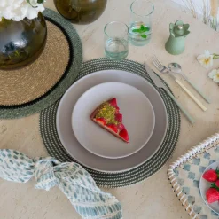 6 Assiettes À DessertArita 20.5Cm En GrèsGris-Novastyl Hot