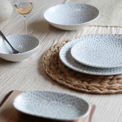 Novastyl Assiettes^6 Assiettes À DessertJasmin 20Cm EnPorcelaine Blanc