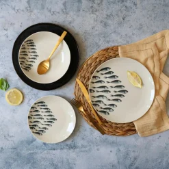 Novastyl Assiettes^6 Assiettes À DessertPescare 20Cm EnPorcelaine Blanche