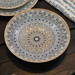 Novastyl Assiettes^6 Assiettes CalottesByzance 21Cm EnPorcelaine