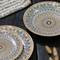 Novastyl Assiettes^6 Assiettes CalottesByzance 21Cm EnPorcelaine