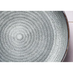 6 Assiettes creuses en Grès Zen gris/bleu - D.22.5 cm-Bjorn New