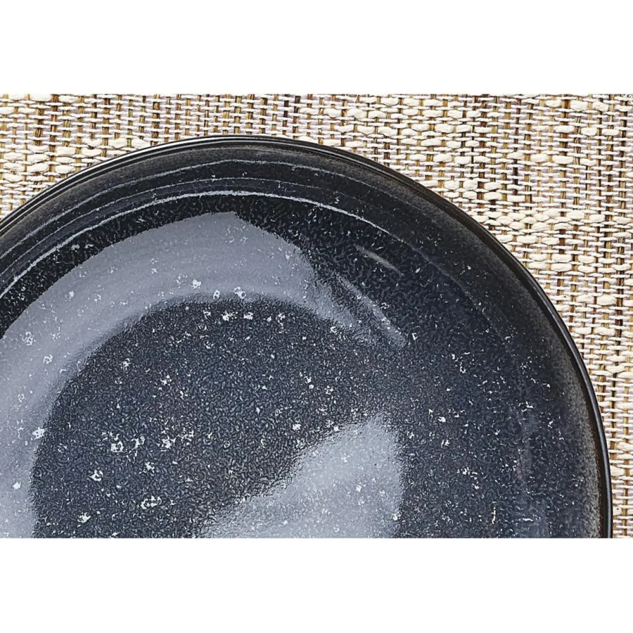 Bjorn Assiettes^6 Assiettes creuses en Grès Iris bleu foncé - D.22.5 cm