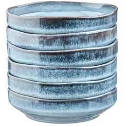 6 Assiettes Creuses Genesis bleues - 100 cl-Bjorn Best