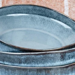 6 Assiettes Creuses Genesis bleues - 100 cl-Bjorn Best