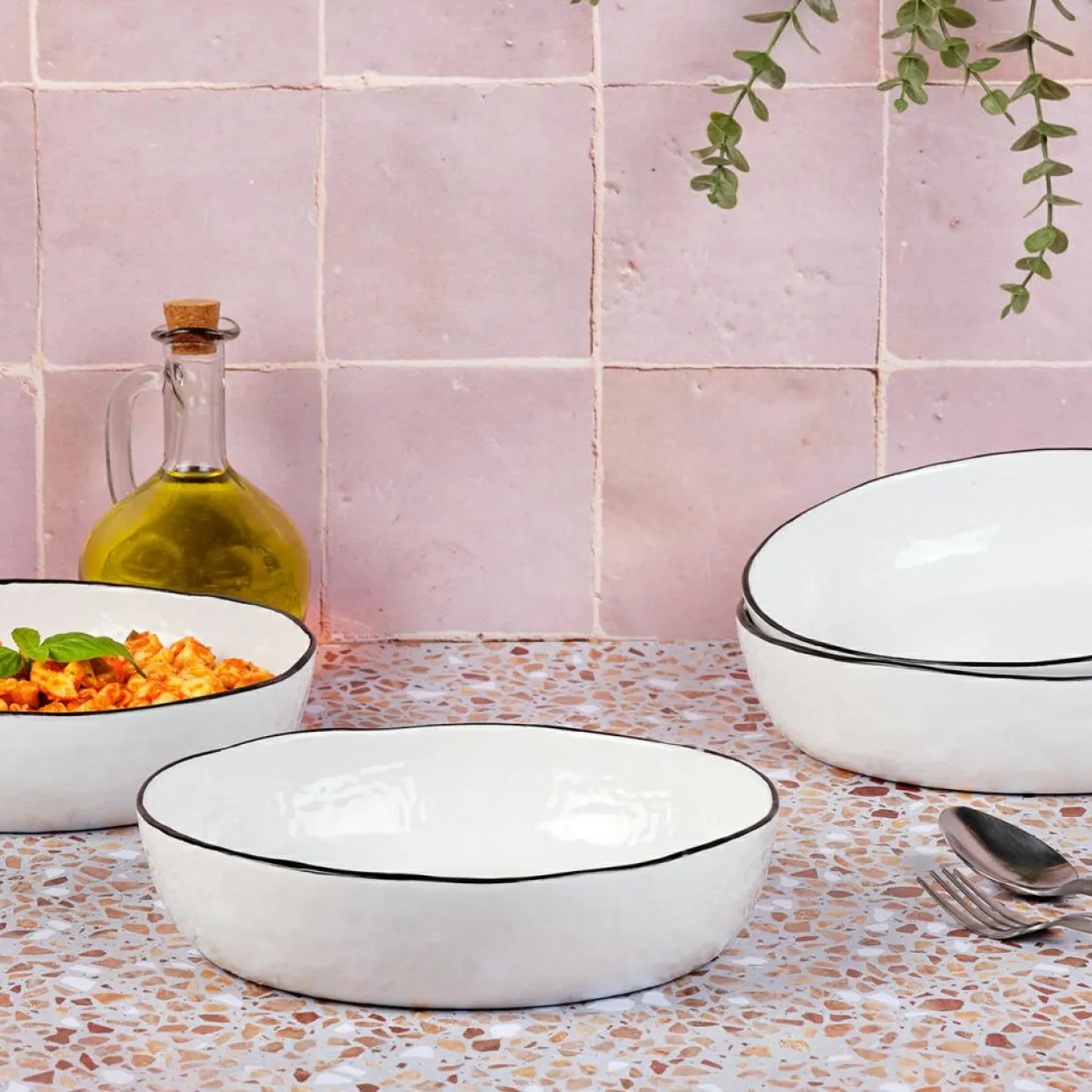 Bjorn Assiettes^4 Assiettes creuses Pure blanc neige - 100 cL