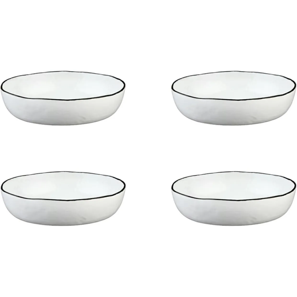 Bjorn Assiettes^4 Assiettes creuses Pure blanc neige - 100 cL