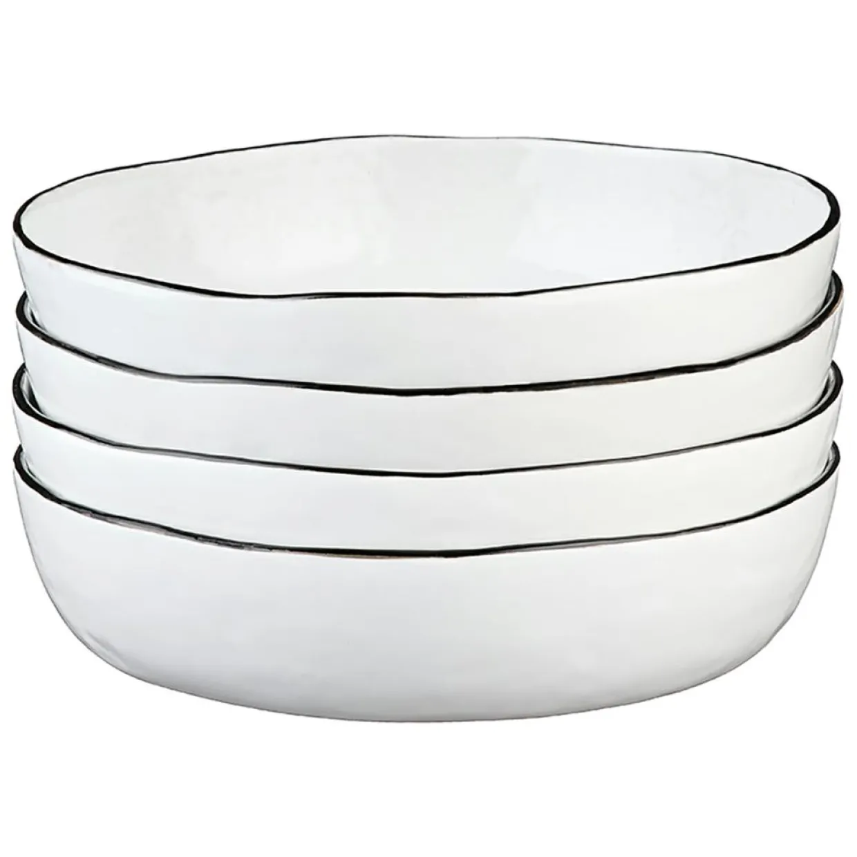 Bjorn Assiettes^4 Assiettes creuses Pure blanc neige - 100 cL