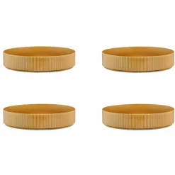 Bjorn Assiettes^4 Assiettes Creuses Scandi jaune ocre - 100 cl