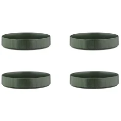 Bjorn Assiettes^4 Assiettes Creuses Scandi vert olive - 100 cl