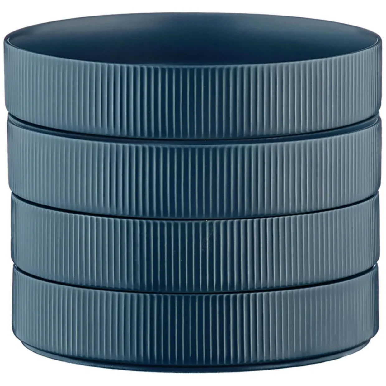 Bjorn Assiettes^4 Assiettes Creuses Scandi bleu marine - 100 cl