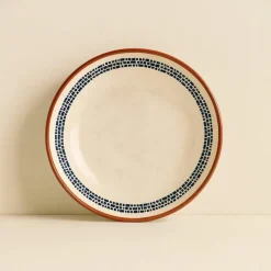 6 Assiettes CreusesAmatxi 21Cm En FaienceBlanc-Novastyl Discount
