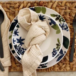6 Assiettes CreusesBleuet 20.5Cm En Grès-Novastyl Online