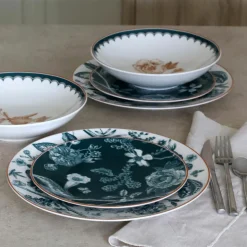 Novastyl Assiettes^6 Assiettes CreusesBotanic 21Cm EnPorcelaine