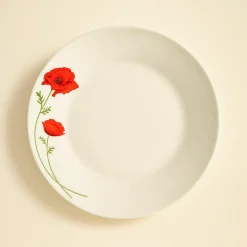 Novastyl Assiettes^6 Assiettes Creuses20.5Cm Coquelicot EnPorcelaine