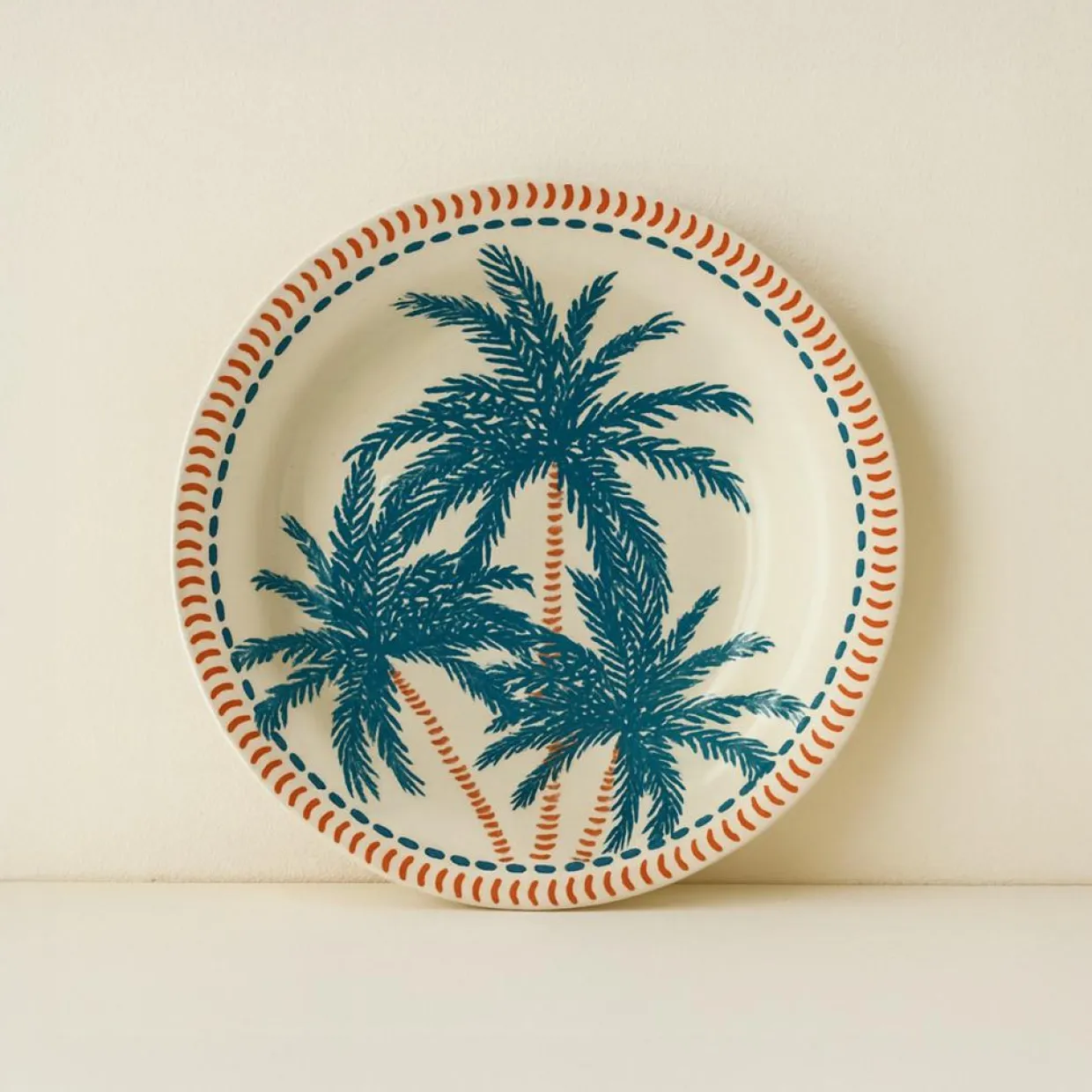 6 Assiettes CreusesTropique 21.5Cm En Grès-Novastyl New