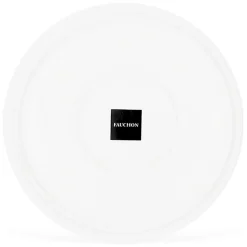6 Assiettes dessert en Porcelaine Bistrot blanches - D.20 cm-Fauchon Outlet