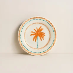 6 Assiettes ÀDessert Tropique 18Cm EnGrès-Novastyl