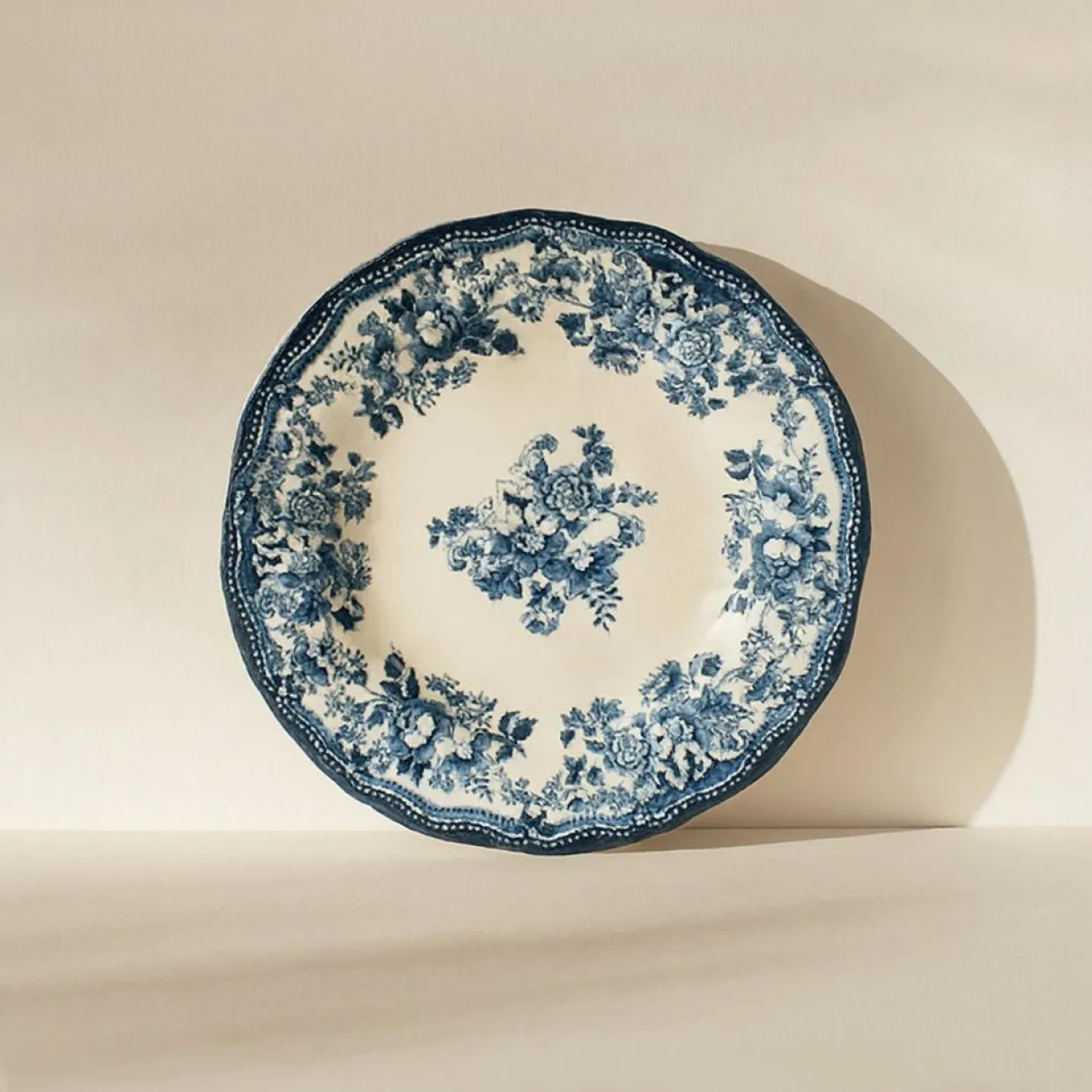 Novastyl Assiettes^6 Assiettes DessertsEn Porcelaine BleuFaustine 20Cm