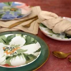 Novastyl Assiettes^6 Assiettes DessertsFloralux 21Cm EnPorcelaine