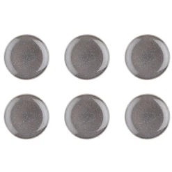 Bjorn Assiettes^6 Assiettes en Grès dessert Stellar gris/anthracite - D.22 cm