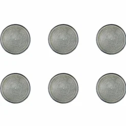 6 Assiettes en Grès Zen gris/bleu - D.17 cm-Bjorn New