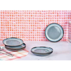 6 Assiettes Genesis bleues - D.16 cm-Bjorn Online