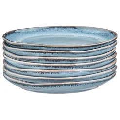 6 Assiettes Genesis bleues - D.16 cm-Bjorn Online