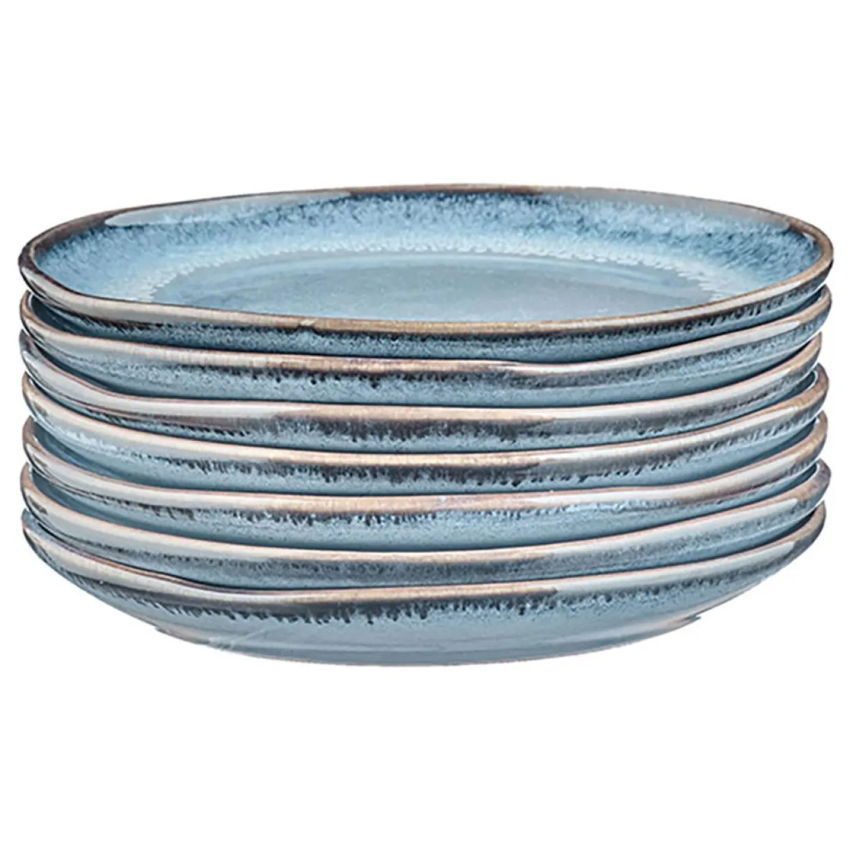 6 Assiettes Genesis bleues - D.16 cm-Bjorn Online