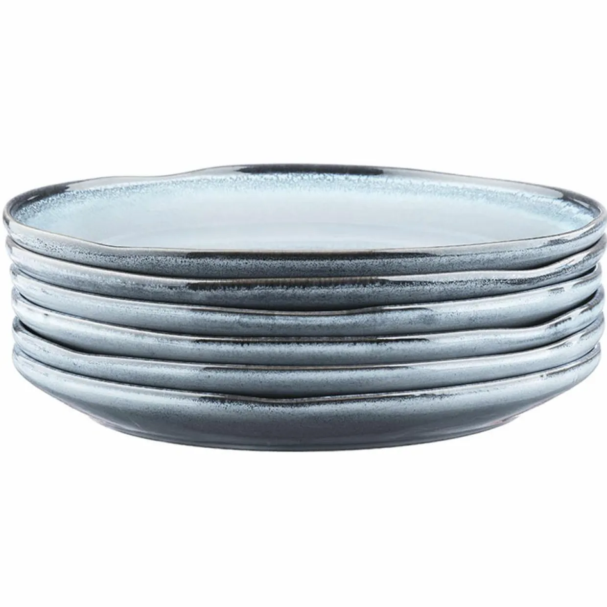 6 Assiettes Genesis bleues - D.27 cm-Bjorn Discount