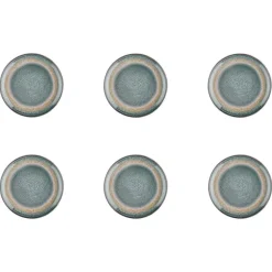 Bjorn Assiettes^6 Assiettes Genesis bleu/gris/kaki - D.10 cm