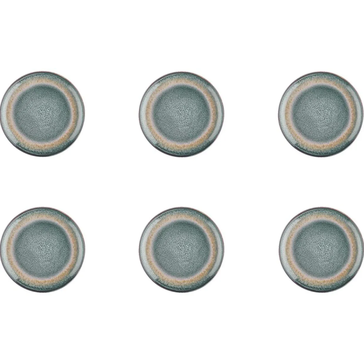 Bjorn Assiettes^6 Assiettes Genesis bleu/gris/kaki - D.10 cm