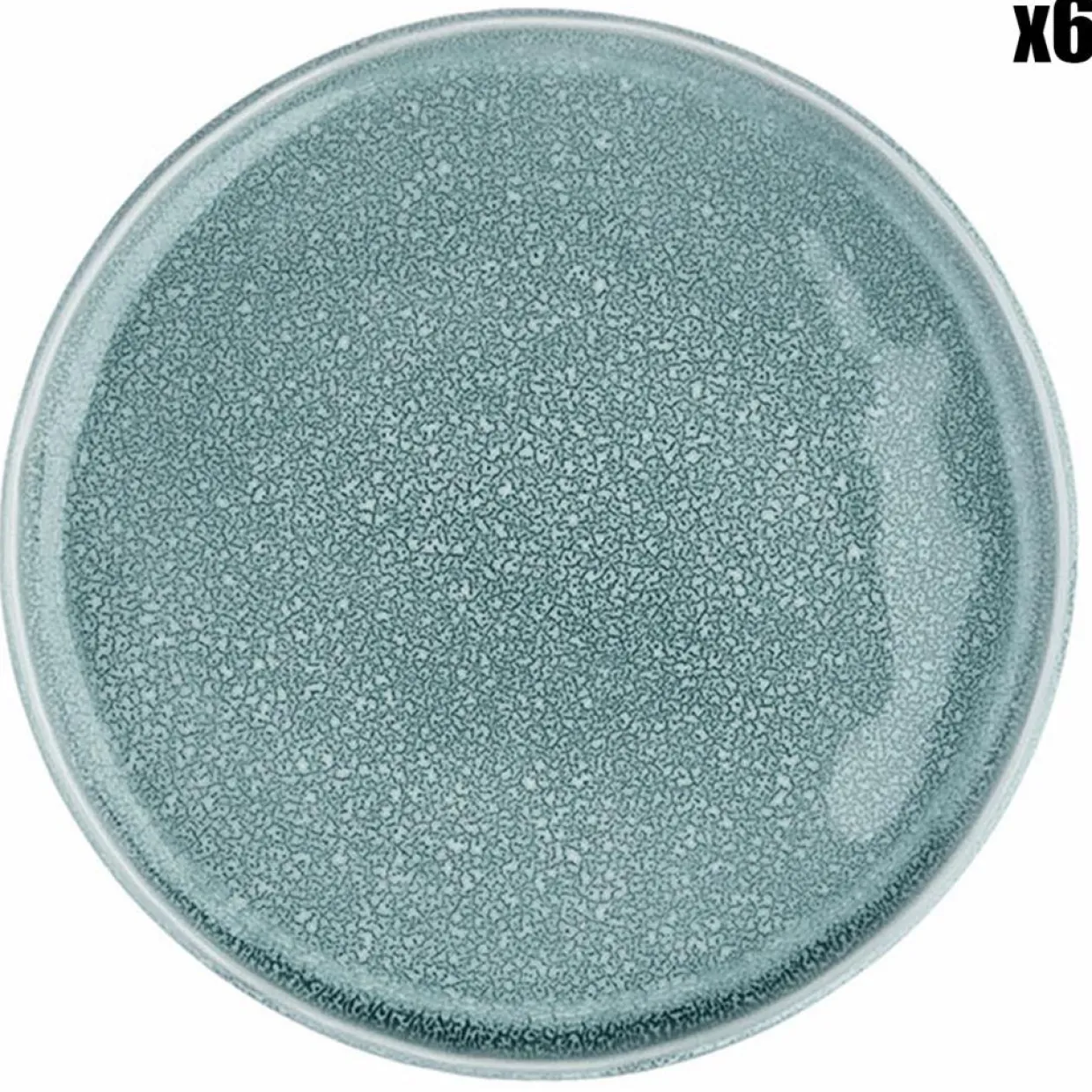 6 Assiettes Magma bleues - D.20 cm-Bjorn Clearance