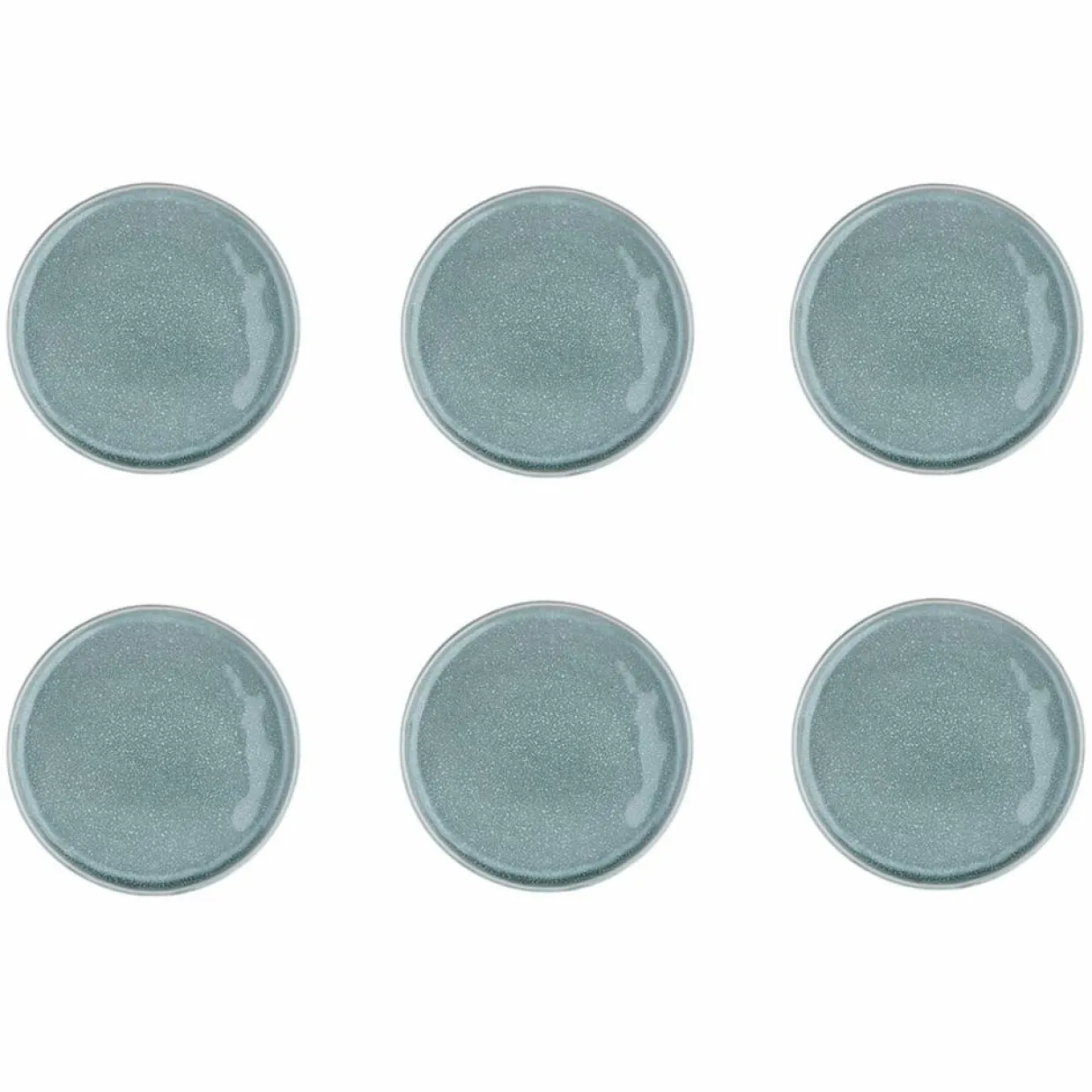 6 Assiettes Magma bleues - D.20 cm-Bjorn Clearance