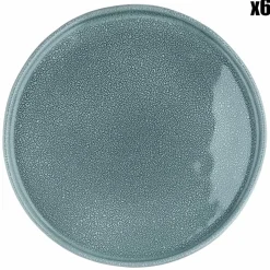 6 Assiettes Magma bleues - D.27 cm-Bjorn Sale
