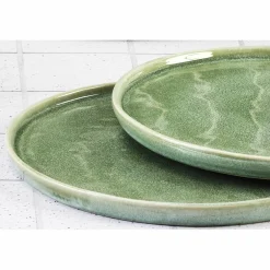 6 Assiettes Magma vertes - D.27 cm-Bjorn Hot