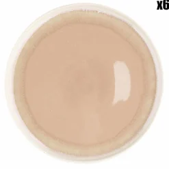 Bjorn Assiettes^6 Assiettes Oxygen rose poudre/beige - D.21.5 cm