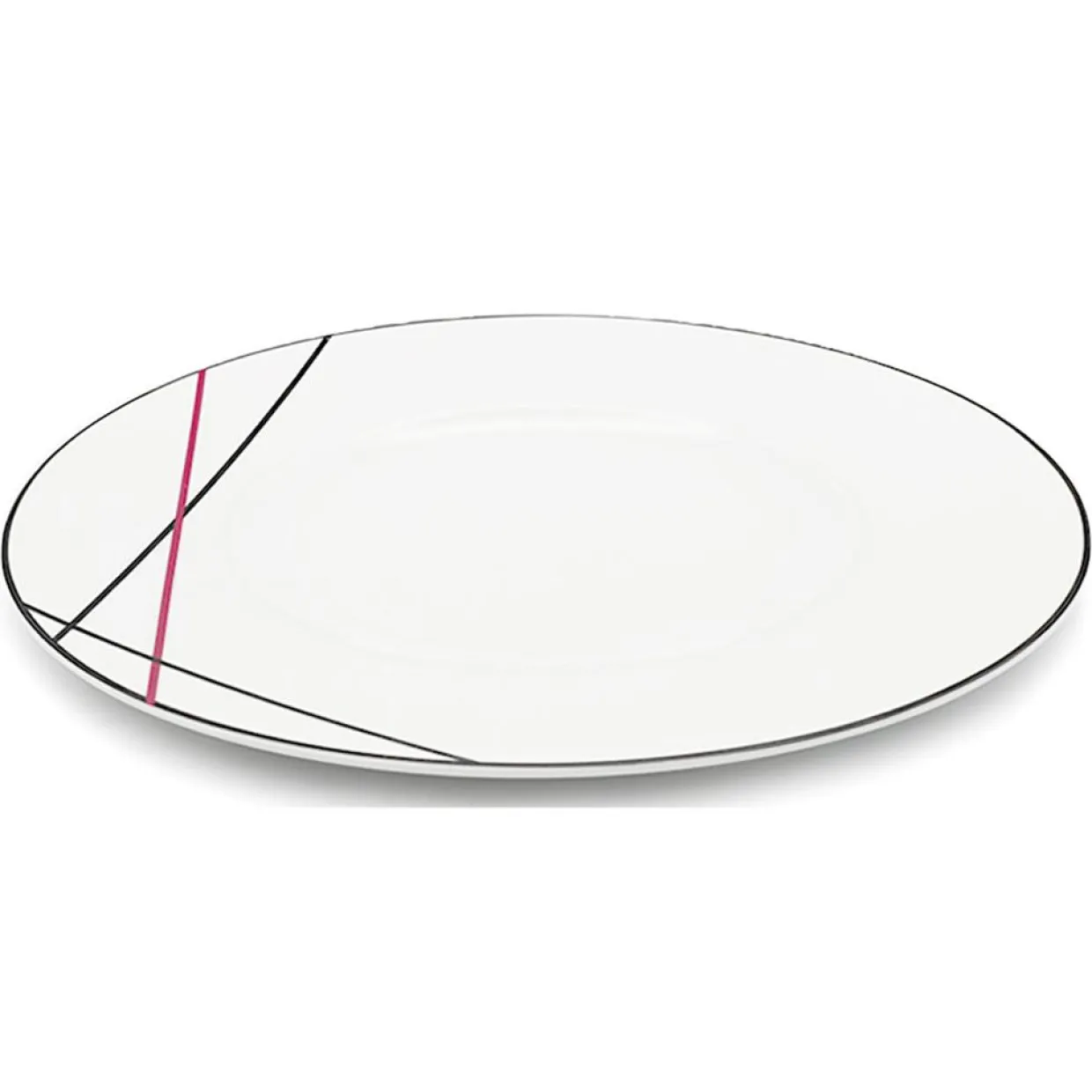 Fauchon Assiettes^6 Assiettes plates en Porcelaine Bistrot chef blanches - D.29 cm