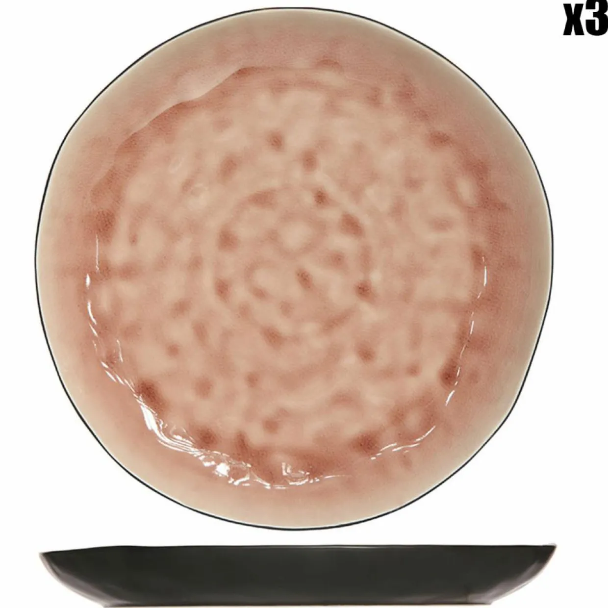 Cosy & Trendy Assiettes^3 Assiettes plates Laguna roses - D.26.5 cm
