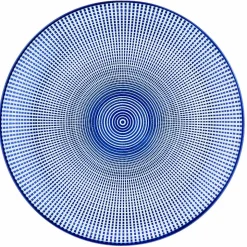 Bjorn Assiettes^6 Assiettes plates Pattern Dark blue bleu foncé - D.26 cm