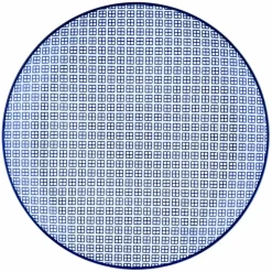 Bjorn Assiettes^6 Assiettes plates Pattern Dark blue bleu foncé - D.26 cm