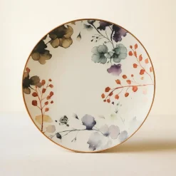 6 Assiettes PlatesAquarelle 27Cm EnPorcelaine-Novastyl Sale