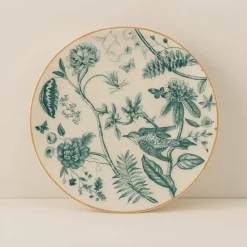 6 Assiettes PlatesBotanic 27Cm EnPorcelaine-Novastyl