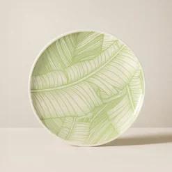 6 Assiettes Plates26Cm En Grès Vert-Novastyl Best