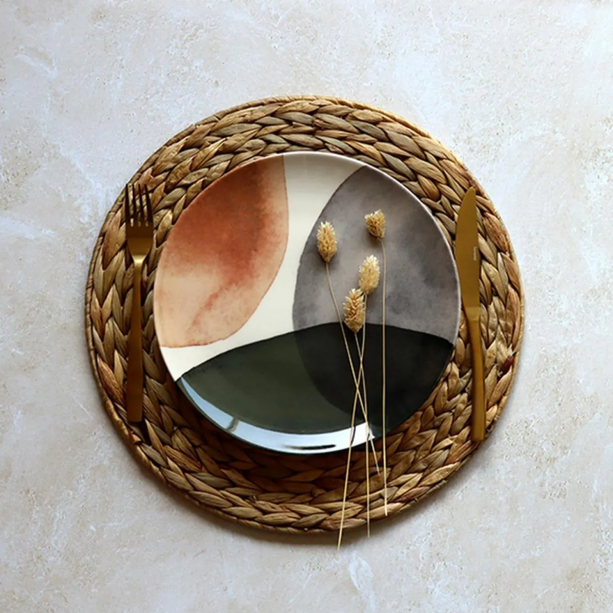 Novastyl Assiettes^6 Assiettes PlatesGaia 26Cm En Grès
