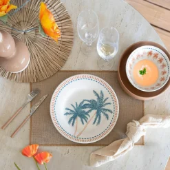 6 Assiettes PlatesTropique 26Cm En Grès-Novastyl Outlet