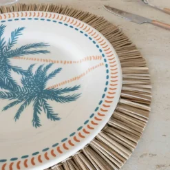6 Assiettes PlatesTropique 26Cm En Grès-Novastyl Outlet
