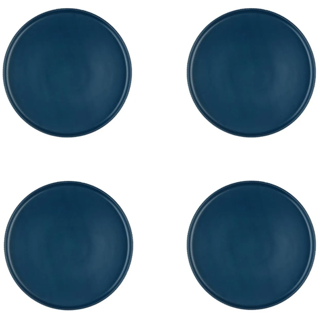 Bjorn Assiettes^4 Assiettes Scandi bleu marine - D.21 cm